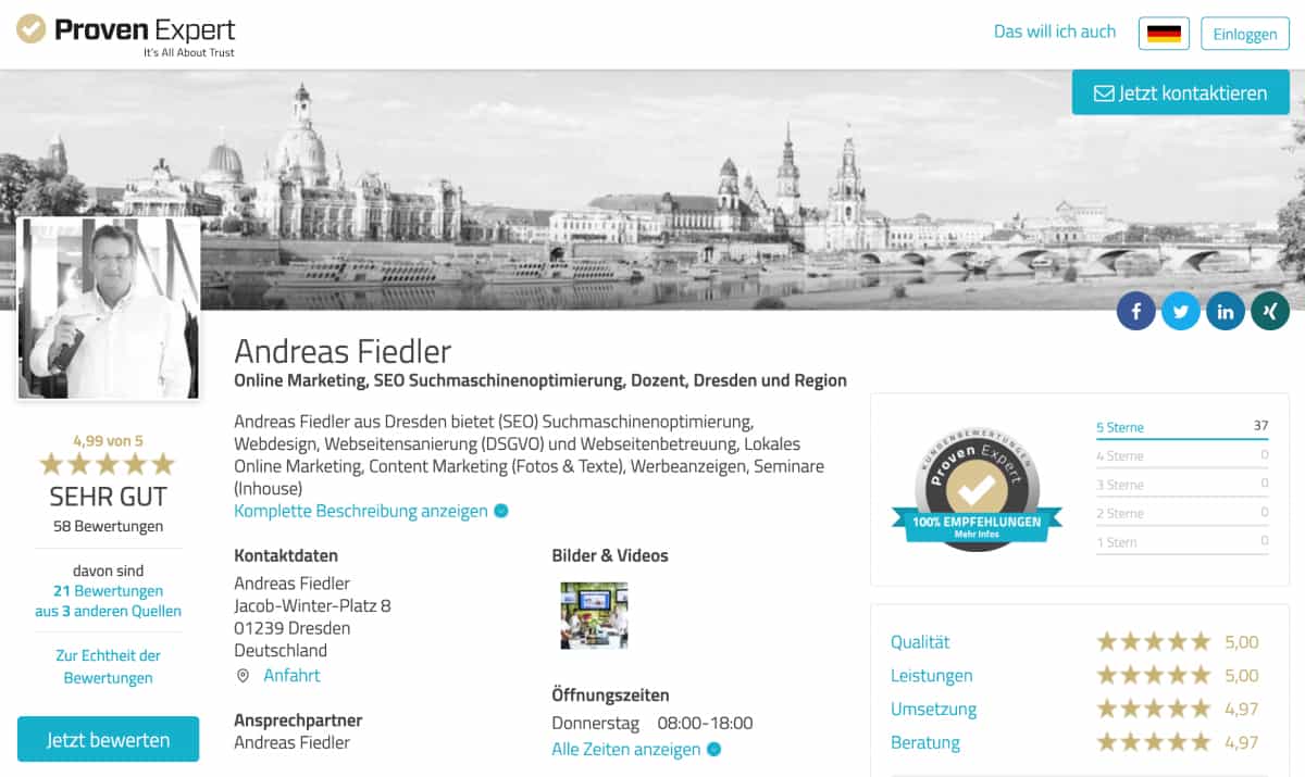 Provenexpert Kundenmeinungen
